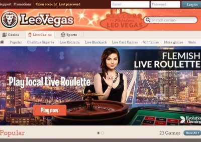 Leovegas live casino