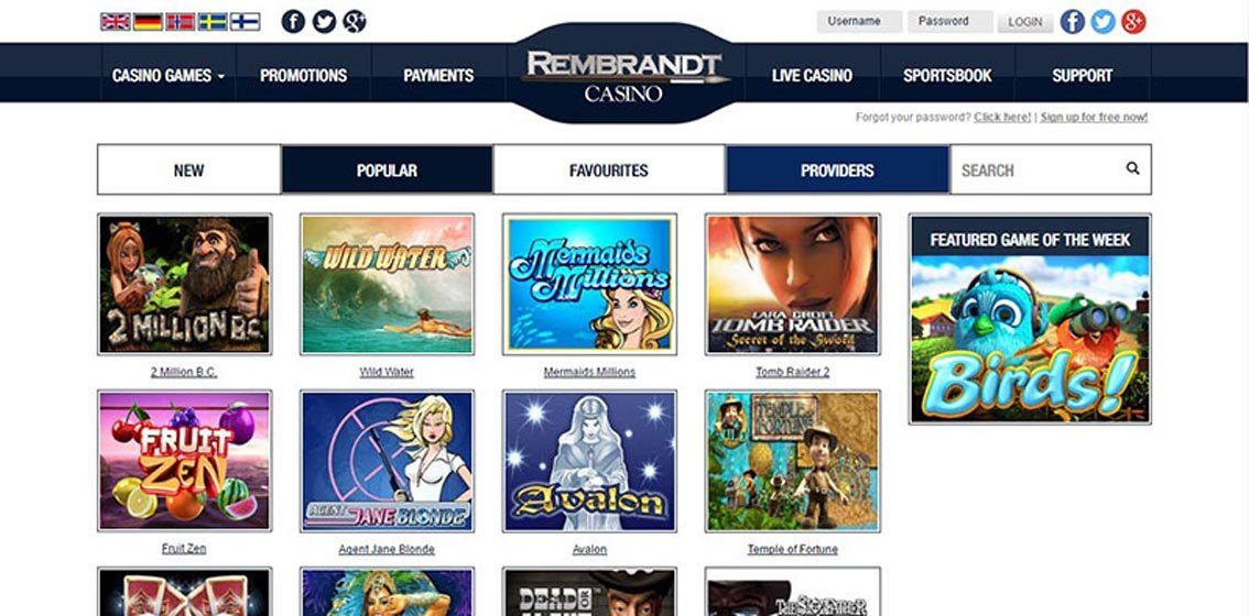 rembrabndt Casino no deposit