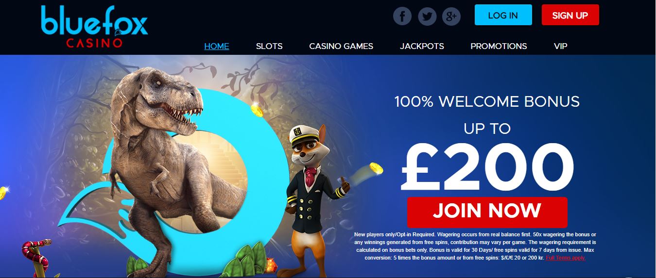 Bluefox casino welcome bonus