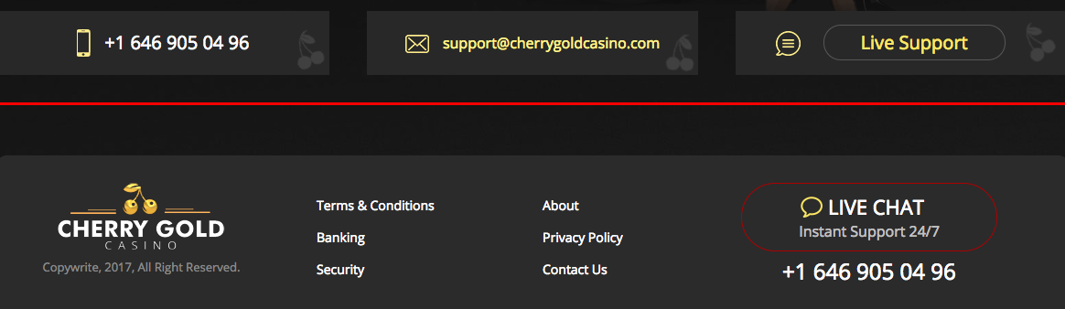 Cherry Gold Casino Klantenservice