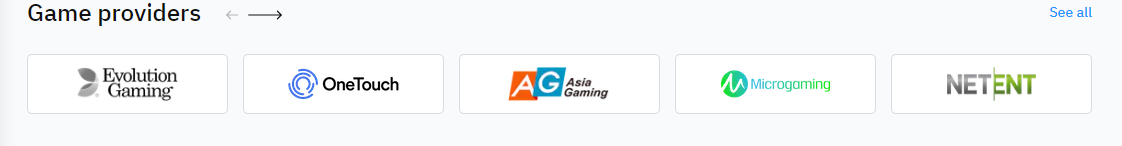 Bitcasino top providers