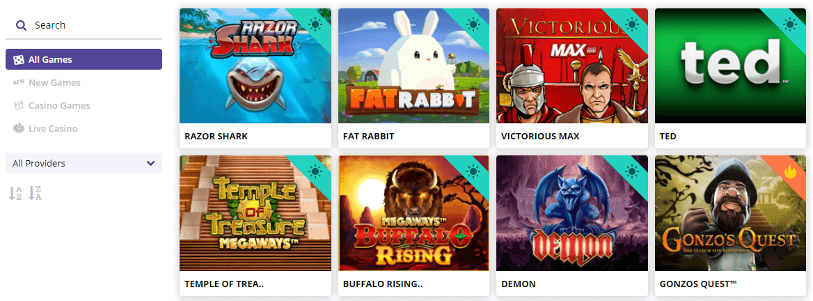 sugar casino games