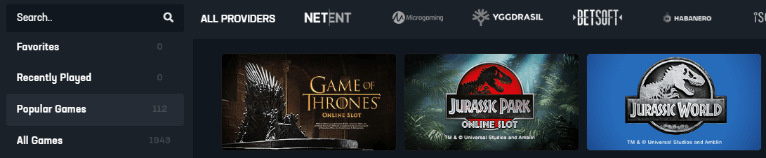 Buff Bet Casino games