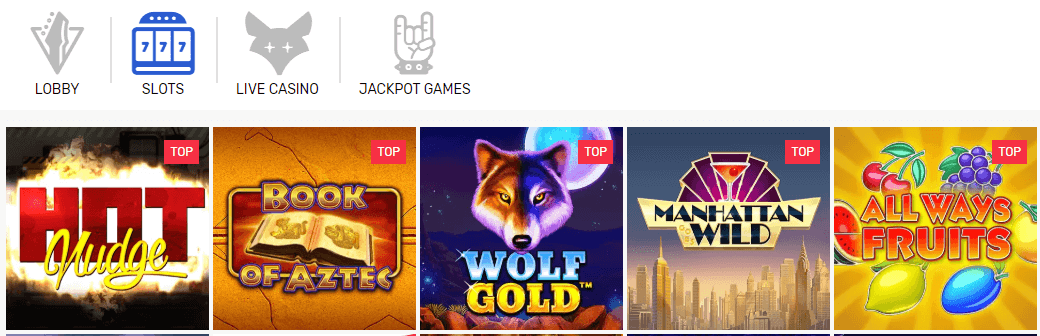 Crazy Fox Casino games