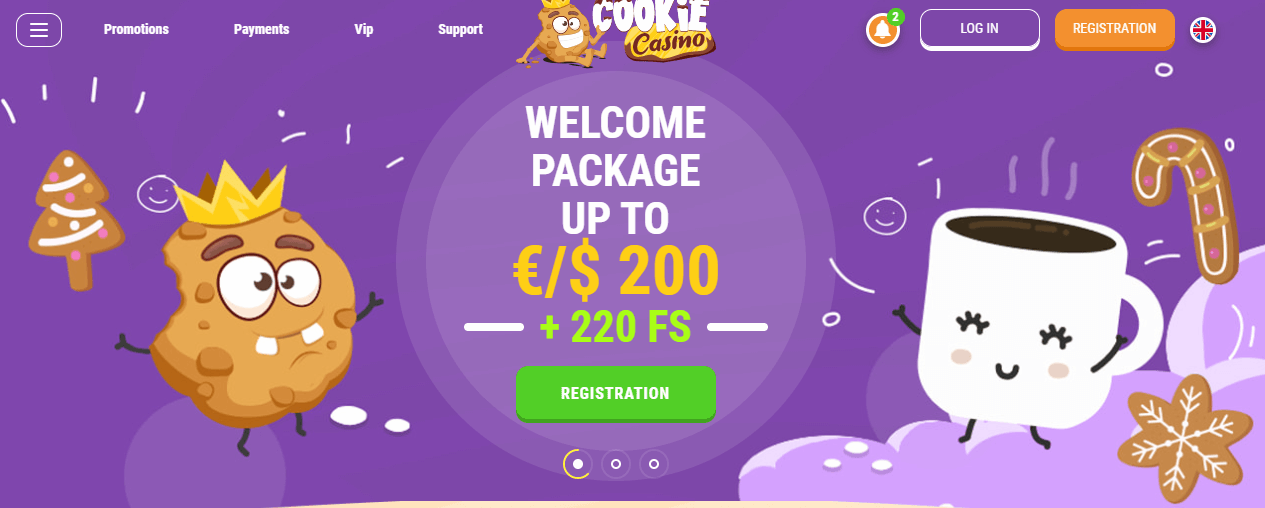 Cookie Casino welcome