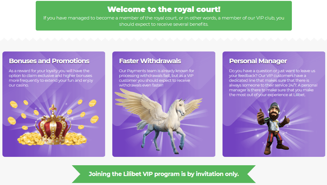 lilibet casino vip