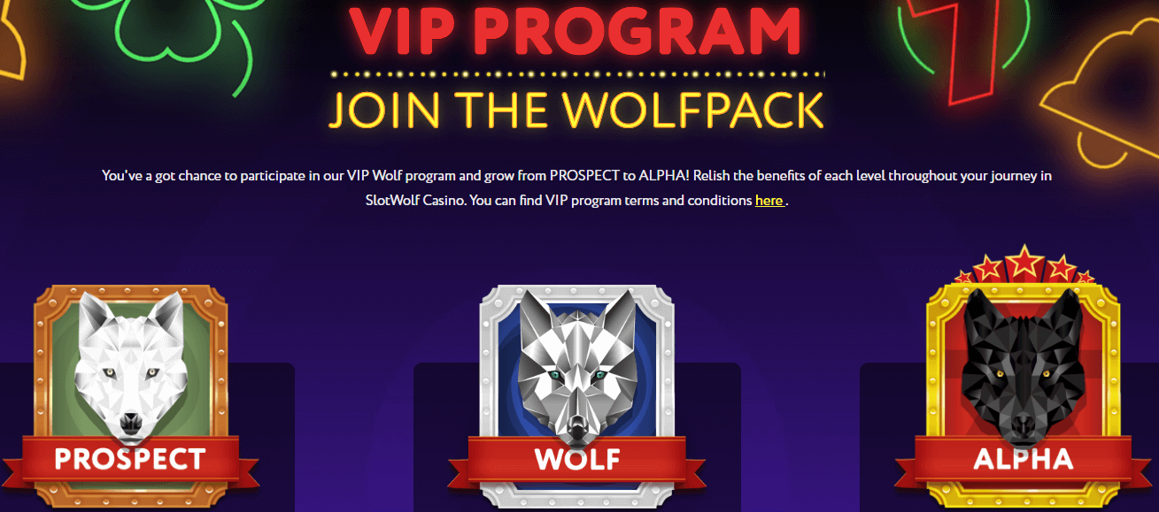 Slotwolf Casino vip