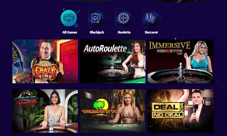 Playluck casino live games