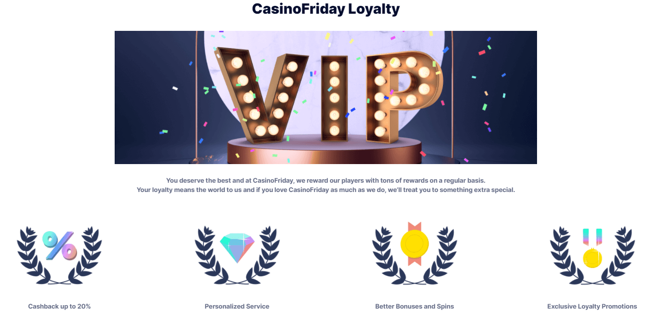 CasinoFriday casino vip