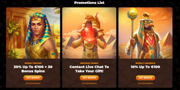 AmunRa Casino Promoties