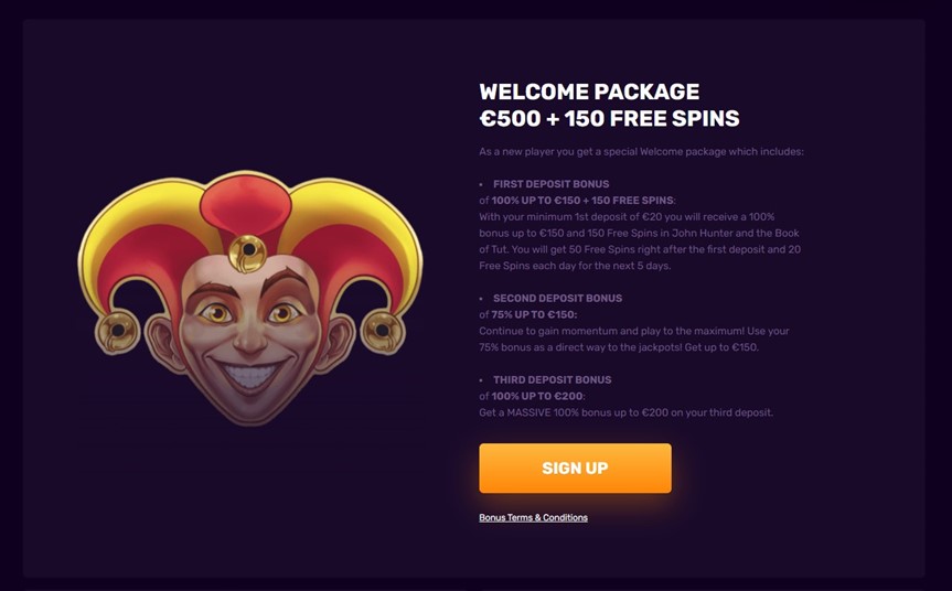 DuxCasino Welkomstbonus