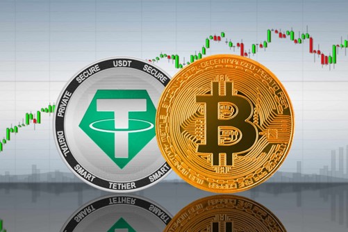 Tether Bitcoin Logos