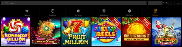Anonymous Casino Spelaanbod
