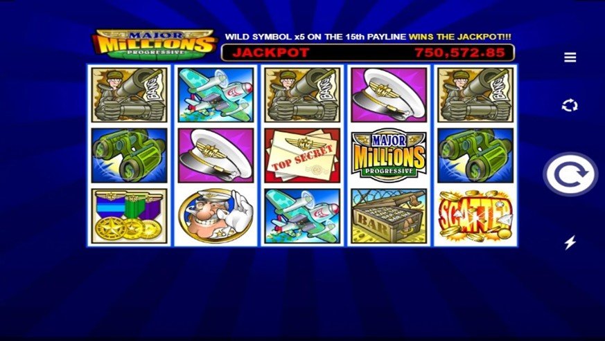 Major Millions slot screenshot