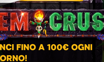 888 Casino VINCI FINO A 100€ OGNI GIORNO con la slot GEMCRUSH