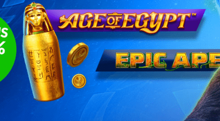 Eurobet Casinò, gioca alle nuove slot Epic Ape e Age of Egypt e ricevi 10€ di bonus