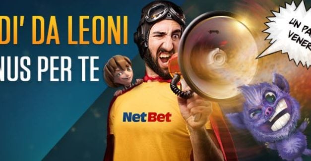 NetBet Casino, tutti i venerdì ti aspetta un DOPPIO BONUS!