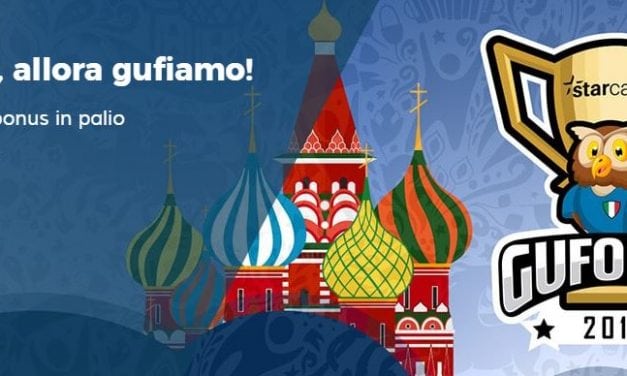 Starcasinò GUFO CUP 2018, 20.000€ di bonus in palio!