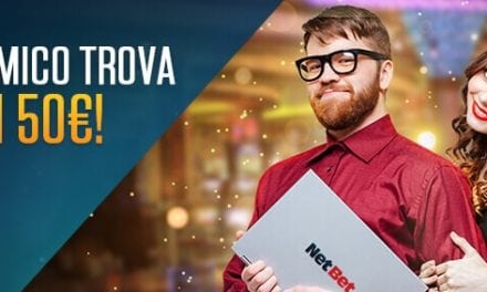 NetBet Casinò, invita un amico e ricevi 50€ di bonus